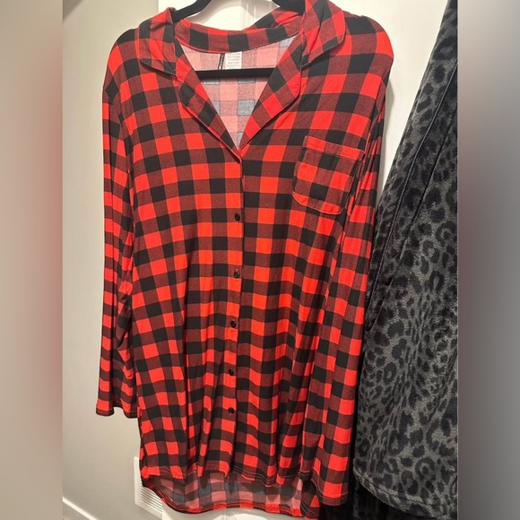 2/$30 Plaid Sleep Shirt - Picture 3 of 4